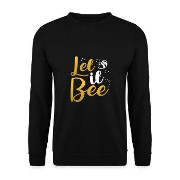 Mignon abeille Let it Bee Beekeeper Cadeau - Sweat-shirt Unisexe - noir - Devant - Alina (178cm) & Michal (187cm)