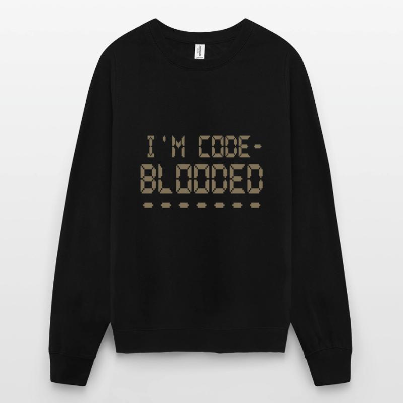 Computerprogrammierung Ich bin Code Blooded Programmierer Unisex Pullover