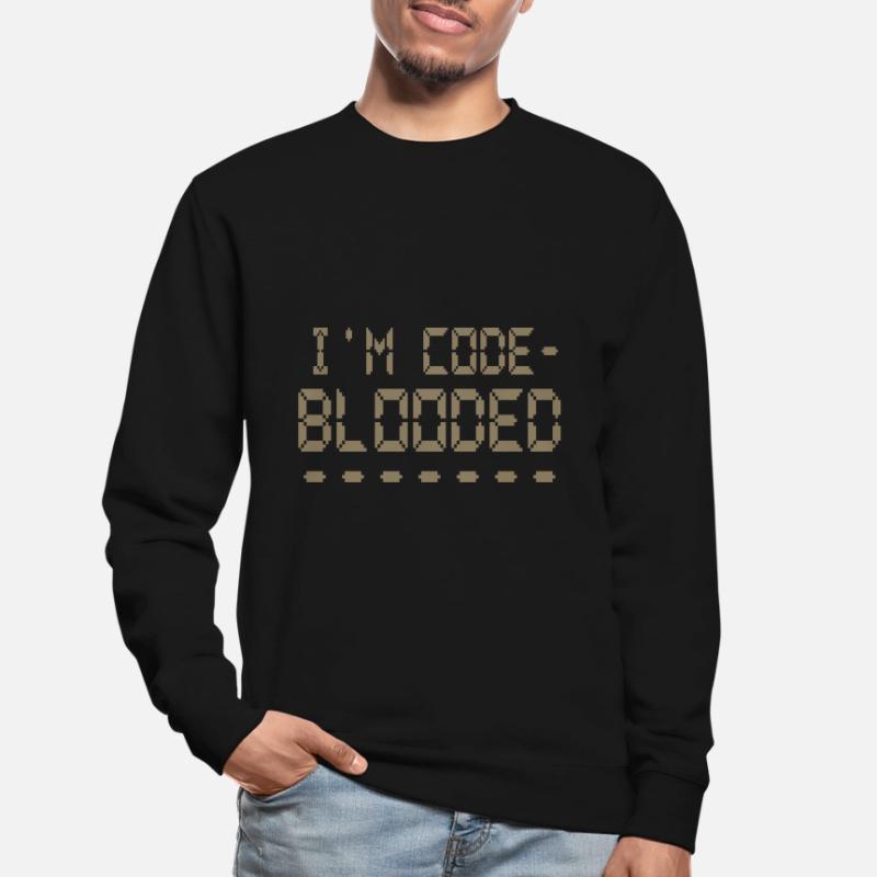 Computerprogrammierung Ich bin Code Blooded Programmierer Unisex Pullover