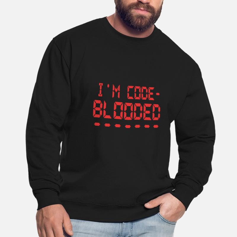 Computerprogrammierung Ich bin Code Blooded Programmierer Unisex Pullover