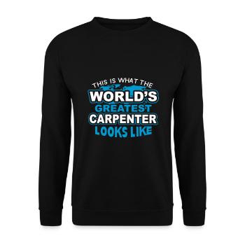 Cadeau de menuiserie C’est ce que le plus grand du monde - Sweat-shirt Unisexe - noir - Devant - Alina (178cm) & Michal (187cm)