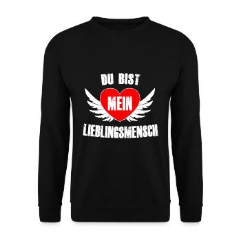 You are my favourite person - Unisex Sweatshirt - black - Front - Alina (178cm) & Michal (187cm)