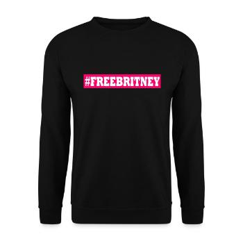 free britney - Unisex Pullover - Schwarz - Vorne - Alina (178cm) & Michal (187cm)