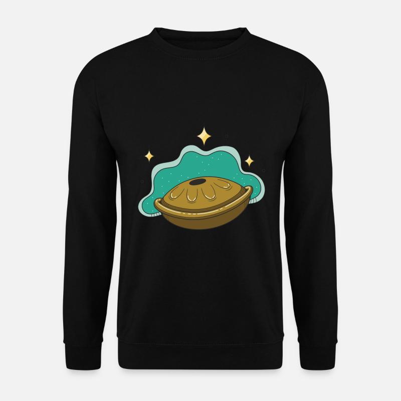 Handpan Music Instrument Gift - Unisex Sweatshirt - black