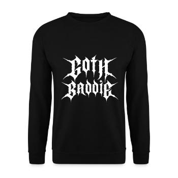 Goth Baddie! Goth Girl Gothic Aesthetic - Unisex Sweatshirt - black - Front - Alina (178cm) & Michal (187cm)