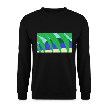Vage Urlaubserinnerung - Unisex Pullover - Schwarz - Vorne - Alina (178cm) & Michal (187cm)