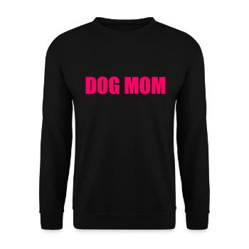 Dog mom - Unisex Pullover - Schwarz - Vorne - Alina (178cm) & Michal (187cm)