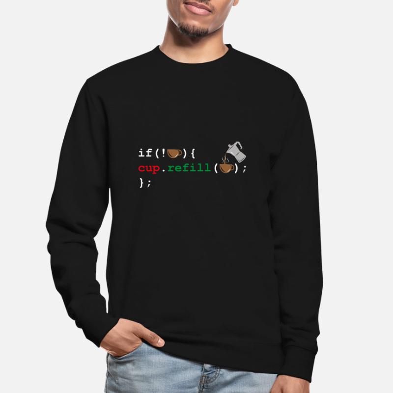 Programmierer Geschenk Kaffee Koffein Coden Code Unisex Pullover