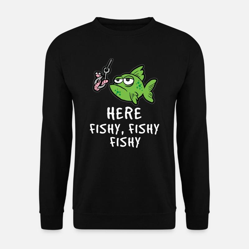 Angeln - Unisex Pullover - Schwarz