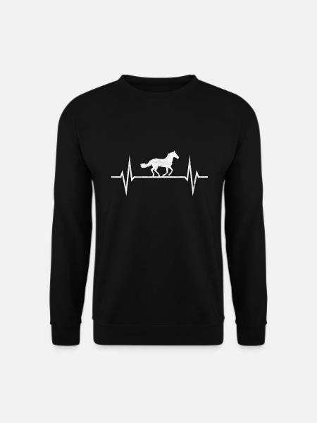 Pferd Pferde Pferdebesitzer Reiten Reiter Geschenk - Unisex Pullover - Schwarz