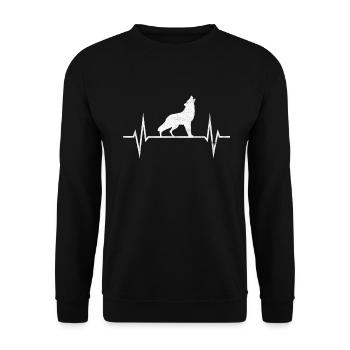 Cadeau d'ecg - Sweat-shirt Unisexe - noir - Devant - Alina (178cm) & Michal (187cm)