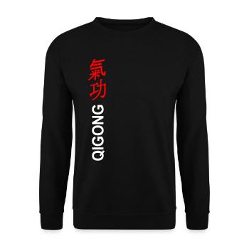 Qigong - Chigong - Sweat-shirt Unisexe - noir - Devant - Alina (178cm) & Michal (187cm)