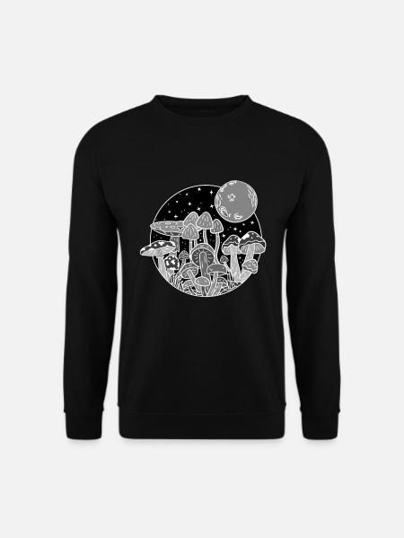 Champignons dans la nature - Sweat-shirt Unisexe - noir