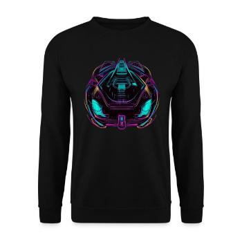 Auto - Unisex Pullover - Schwarz - Vorne - Alina (178cm) & Michal (187cm)