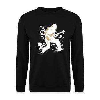 guitar player - Unisex Pullover - Schwarz - Vorne - Alina (178cm) & Michal (187cm)