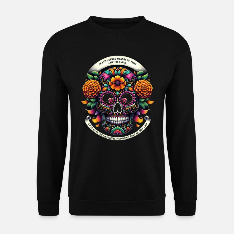 Eternal Marigold Calavera - Unisex Sweatshirt - black