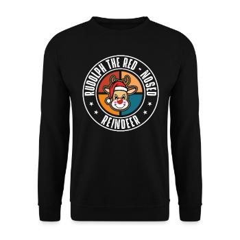 Rudolph - Sweat-shirt Unisexe - noir - Devant - Alina (178cm) & Michal (187cm)