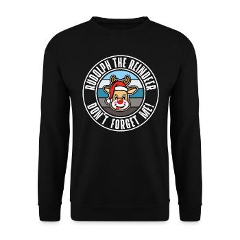 Rudolph - Sweat-shirt Unisexe - noir - Devant - Alina (178cm) & Michal (187cm)