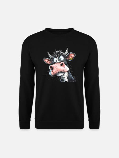 Funny cow - Unisex Sweatshirt - black