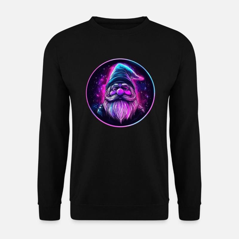 Fantasy Zwerg im All - Unisex Pullover - Schwarz