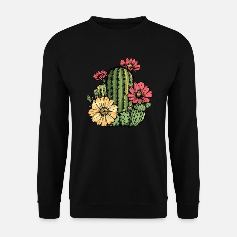Cactus à fleurs - Sweat-shirt Unisexe - noir