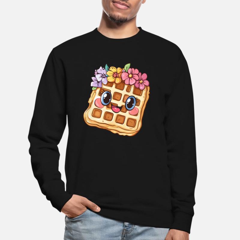 Gaufre aux fleurs Sweat-shirt Unisexe