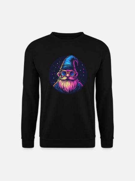Weltraum Zwerg Retro Look - Unisex Pullover - Schwarz