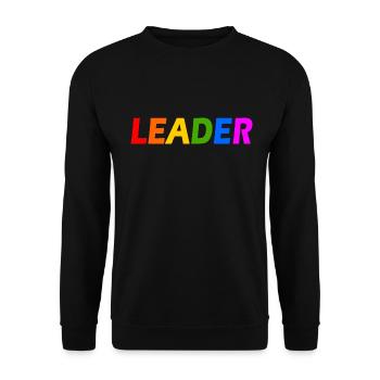 Leader - Unisex Pullover - Schwarz - Vorne - Alina (178cm) & Michal (187cm)