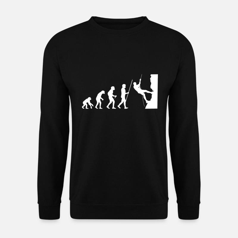 Klettern Evolution - Unisex Pullover - Schwarz
