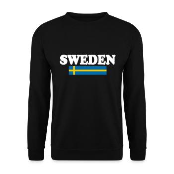 Schweden - Unisex Sweatshirt - black - Front - Alina (178cm) & Michal (187cm)