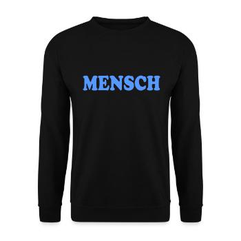 Mensch - Unisex Pullover - Schwarz - Vorne - Alina (178cm) & Michal (187cm)