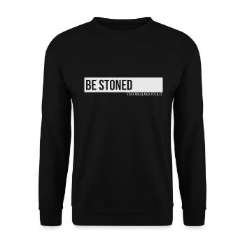 Be Stoned Stay High And Fuck It - Unisex Sweatshirt - black - Front - Alina (178cm) & Michal (187cm)
