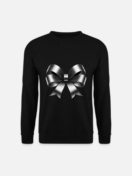 Silver ribbon - Unisex Sweatshirt - black