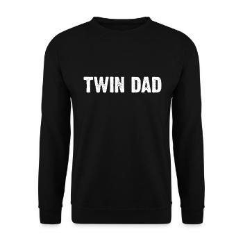 Twin Dad - Unisex Sweatshirt - black - Front - Alina (178cm) & Michal (187cm)
