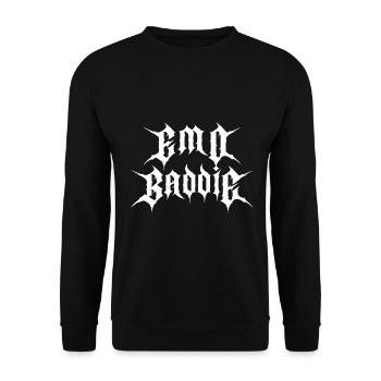 Goth Baddie! Goth Girl Gothic Aesthetic - Unisex Sweatshirt - black - Front - Alina (178cm) & Michal (187cm)