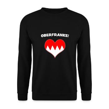 Haute-Franconie Franc français fränkisch fränggisch cadeau - Sweat-shirt Unisexe - noir - Devant - Alina (178cm) & Michal (187cm)