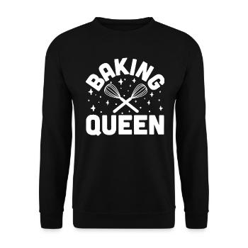 Baking Queen Gift Tee Shirt Everyone Loves Cupcakes R - Unisex Sweatshirt - black - Front - Alina (178cm) & Michal (187cm)
