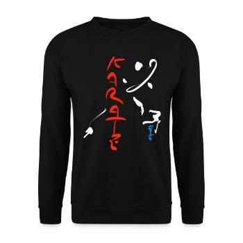 karaté - Sweat-shirt Unisexe - noir - Devant - Alina (178cm) & Michal (187cm)