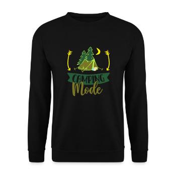 Camping - Unisex Pullover - Schwarz - Vorne - Alina (178cm) & Michal (187cm)