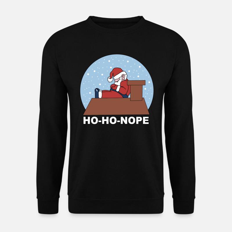 Ho-ho-nope - The Christmas grouch - Unisex Sweatshirt - black