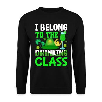 St Paddy’s St Patricksday St Patrick Day - Sweat-shirt Unisexe - noir - Devant - Alina (178cm) & Michal (187cm)