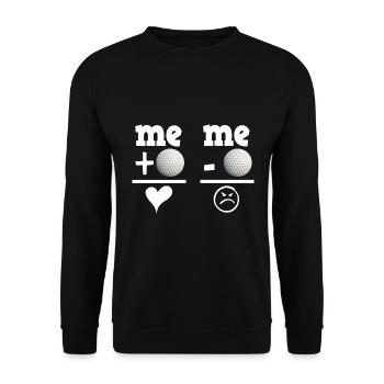 Balle de golf mathématiques facture des enseignants idée cadeau - Sweat-shirt Unisexe - noir - Devant - Alina (178cm) & Michal (187cm)