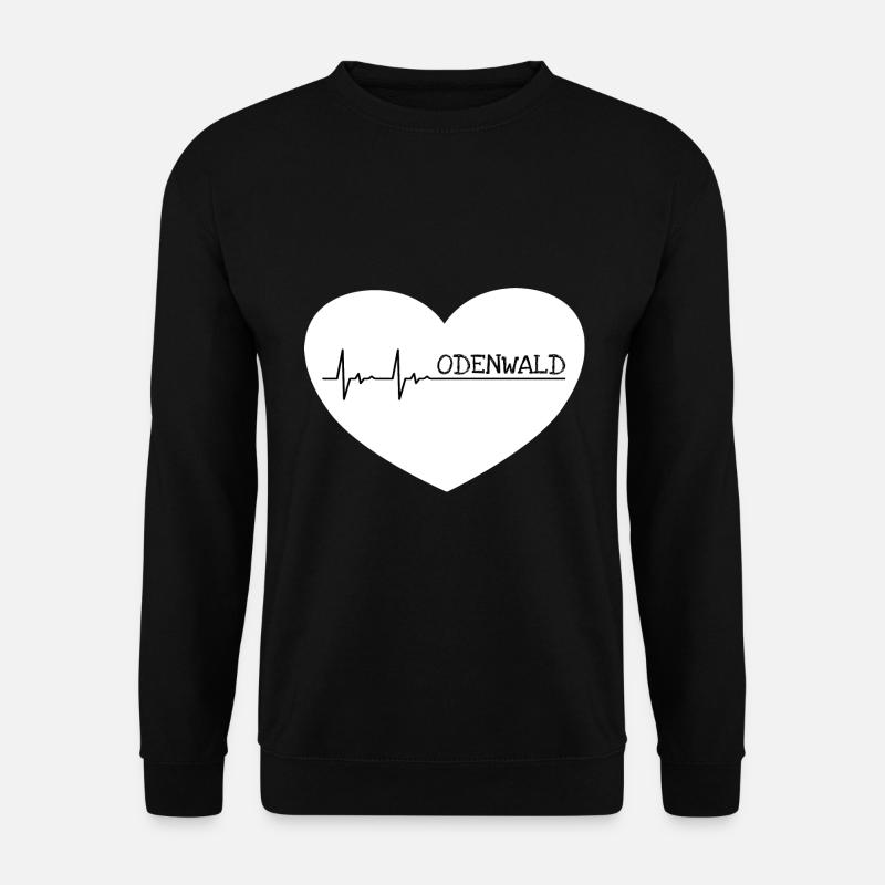 Mein Zuhause ist der Odenwald - Unisex Pullover - Schwarz