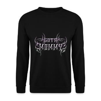 Maman gothique ! Esthétique gothique Croix Y2K - Sweat-shirt Unisexe - noir - Devant - Alina (178cm) & Michal (187cm)