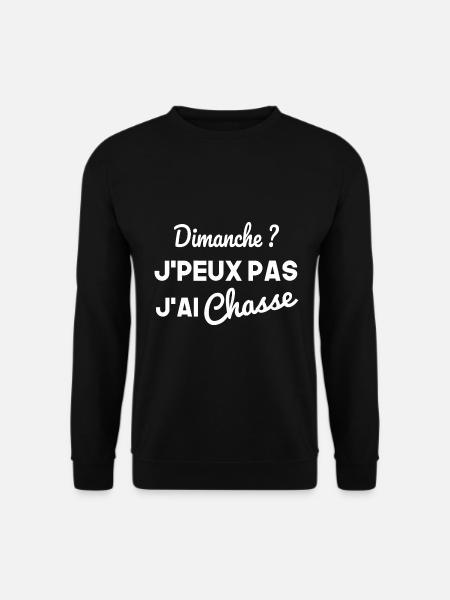 Dimanche Chasse - Sweat-shirt Unisexe - noir