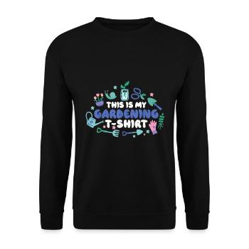 Jardin jardin jardinier Jardinage - Sweat-shirt Unisexe - noir - Devant - Alina (178cm) & Michal (187cm)