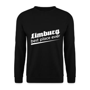 Limburg - Stadt best place ever - Unisex Pullover - Schwarz - Vorne - Alina (178cm) & Michal (187cm)