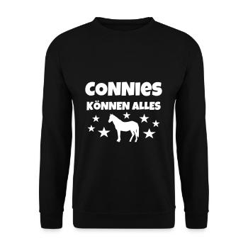 Connies peut tout faire - Sweat-shirt Unisexe - noir - Devant - Alina (178cm) & Michal (187cm)
