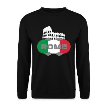 Rom - Unisex Pullover - Schwarz - Vorne - Alina (178cm) & Michal (187cm)
