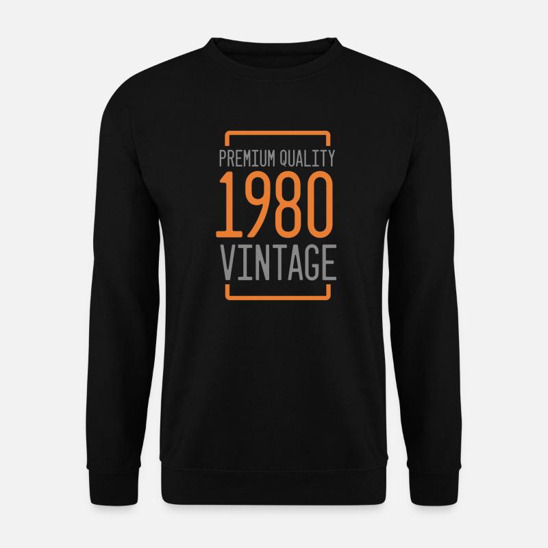 Jahrgang 1980 - Unisex Pullover - Schwarz